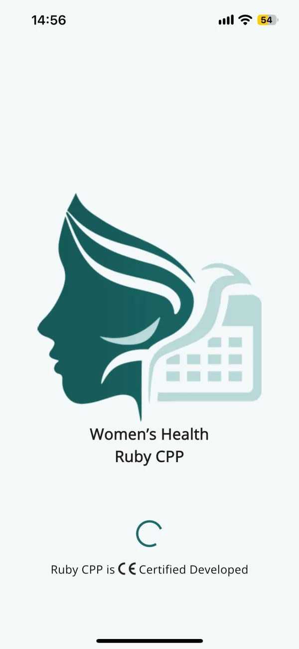 Startscherm van de Ruby app